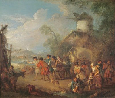 Marching Troops by Jean Baptiste Joseph Pater